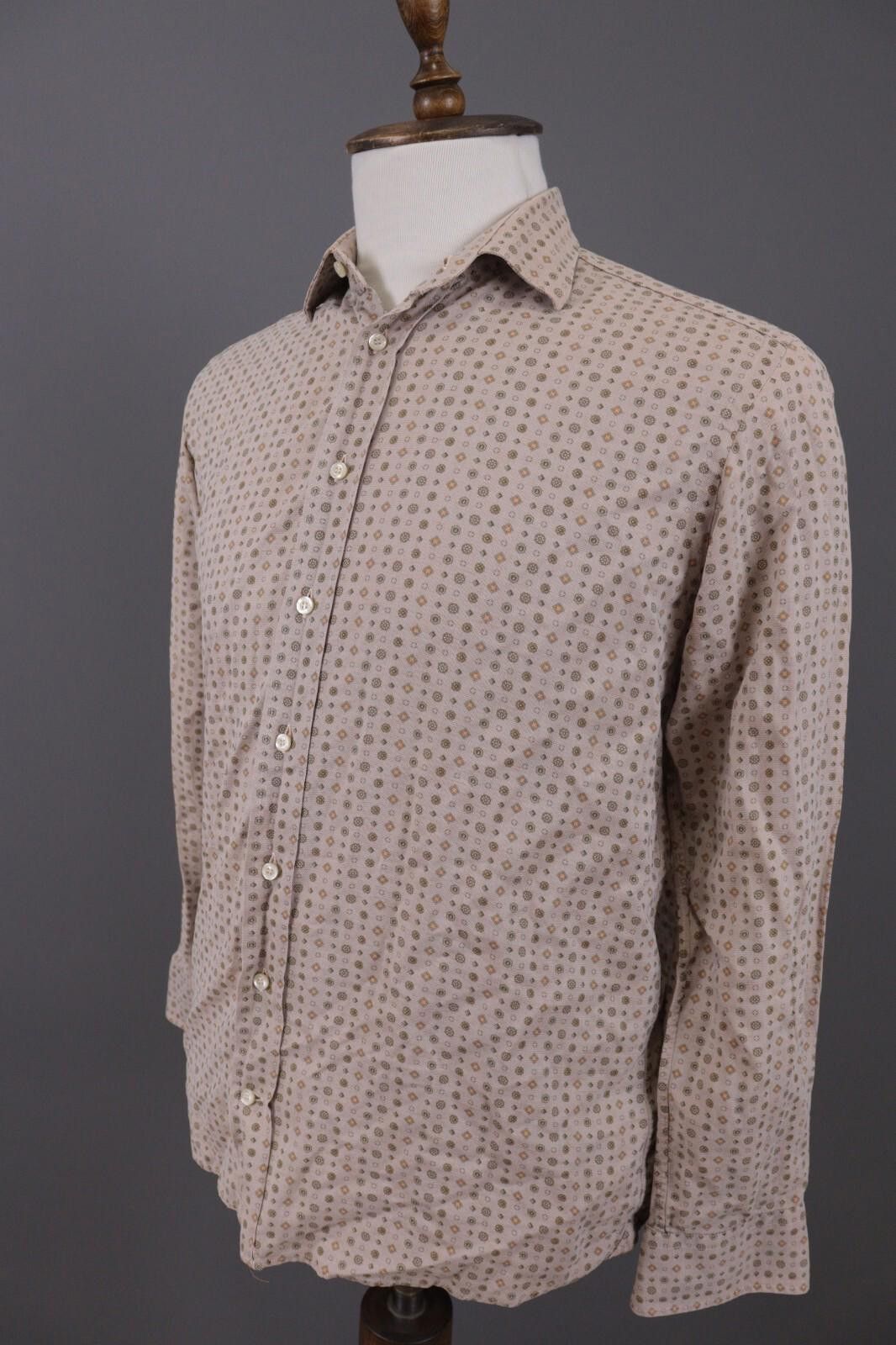 Etro Etro Milano Brown Printed Linen Button Down Shirt Size 40 Size US M / EU 48-50 / 2 - 9 Thumbnail