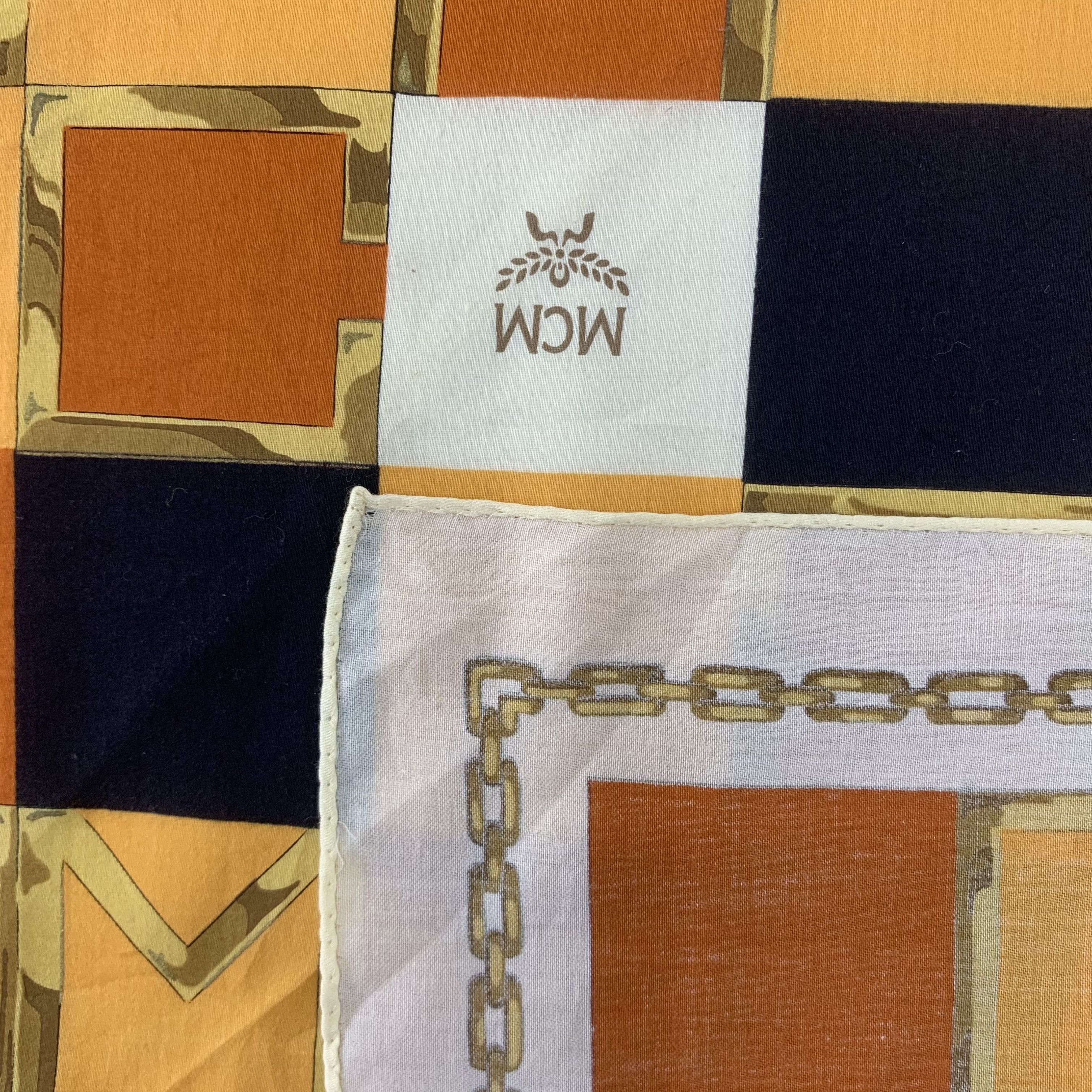 MCM MCM Handkerchief Pocket Square Scarf Bandana TC1434 Size ONE SIZE - 9 Thumbnail