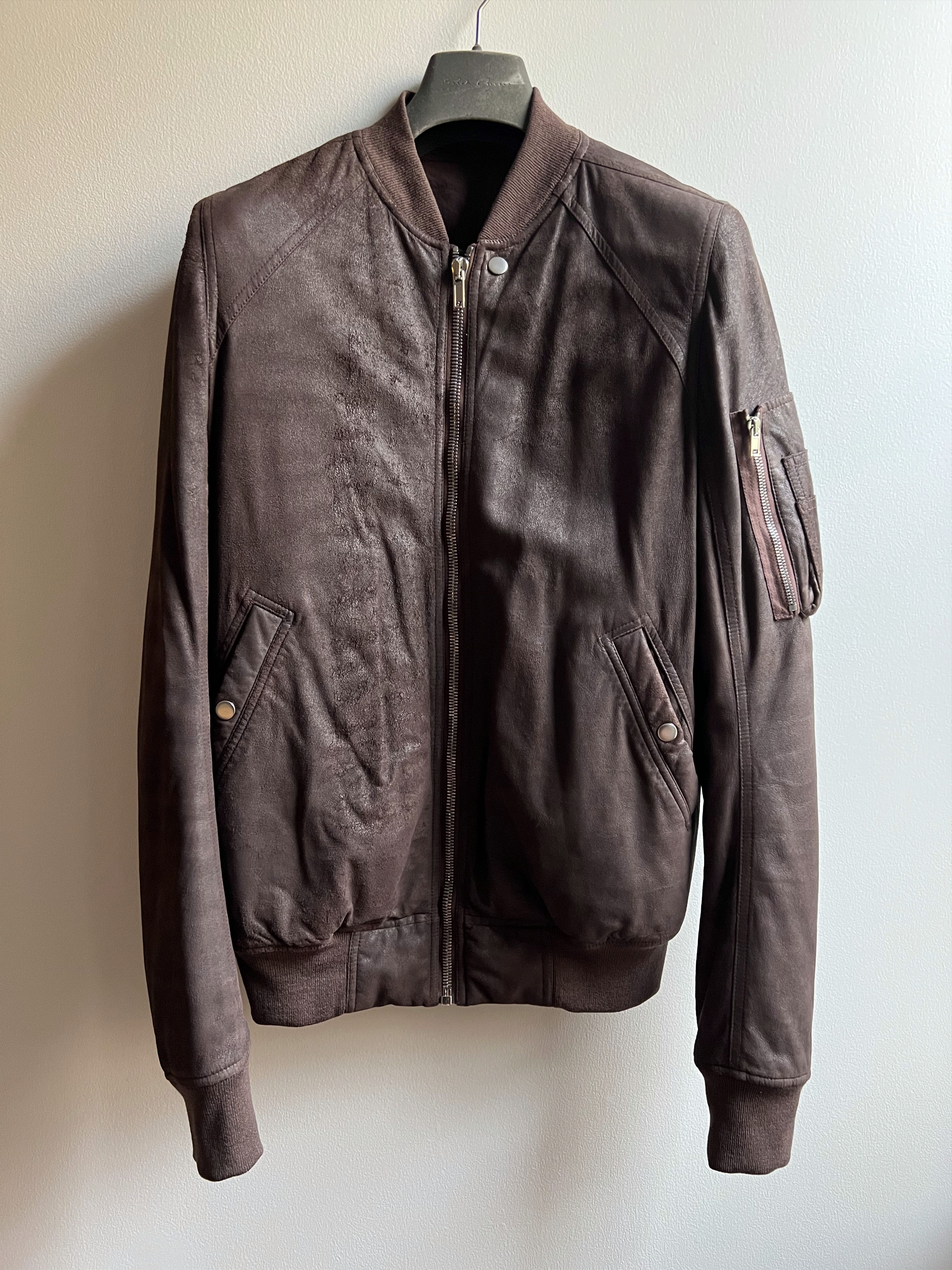 Rick Owens SS14 'VICIOUS' Lamb Leather Molino Jacket SIZE 54 | Grailed