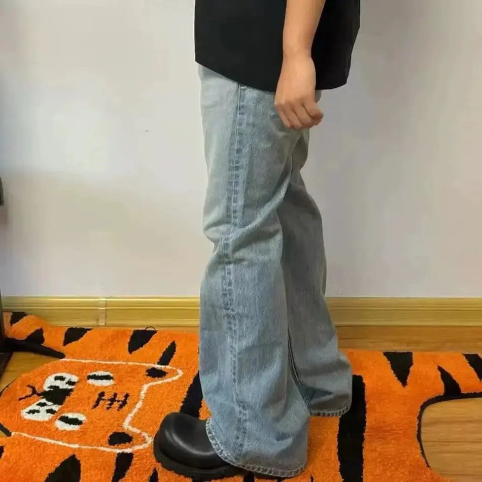Japanese Brand Streetwear Washed Vintage Baggy Wide Leg Jeans Pants Size US 32 / EU 48 - 3 Thumbnail