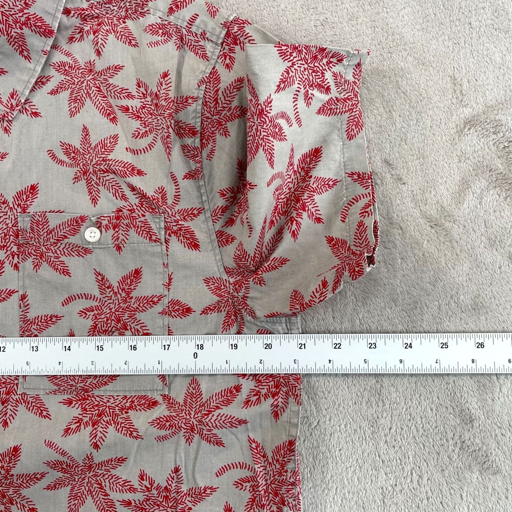 Roark Roark Revival Shirt Men M Gray Floral Short Sleeve Button-Up Hawaiian NWOT Size US M / EU 48-50 / 2 - 6 Thumbnail