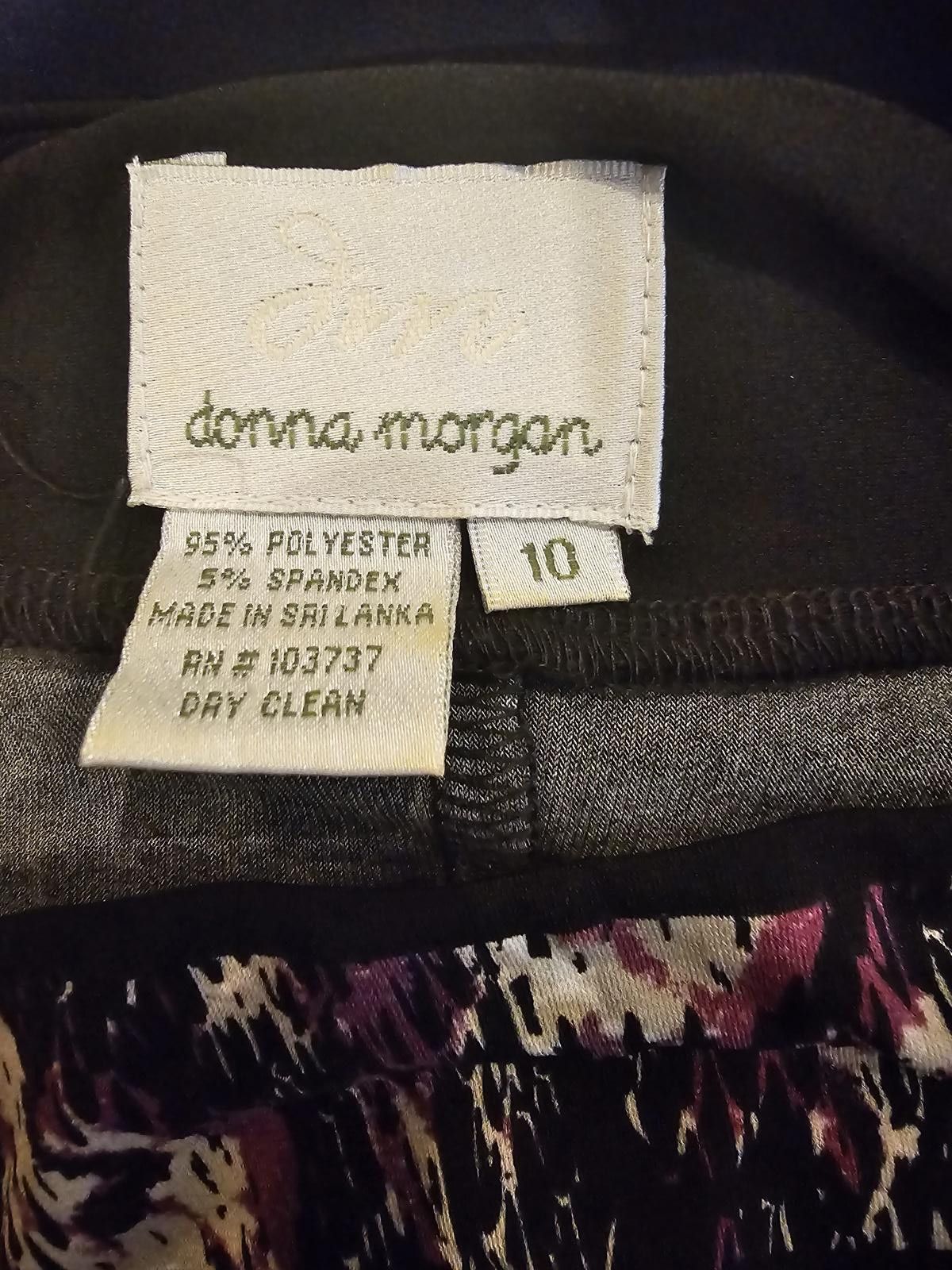 Designer Donna Morgan Vibrant Print Dress - Size 10 Size L / US 10 / IT 46 - 2 Thumbnail