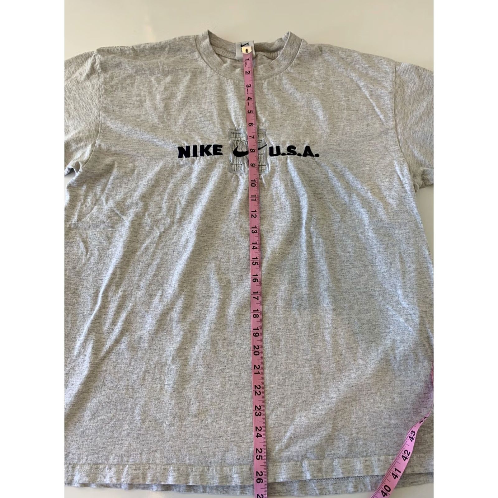 Nike VINTAGE Nike USA Embroidered Logo T Shirt Gray XL Short Sleeve Mens Size US XL / EU 56 / 4 - 7 Thumbnail