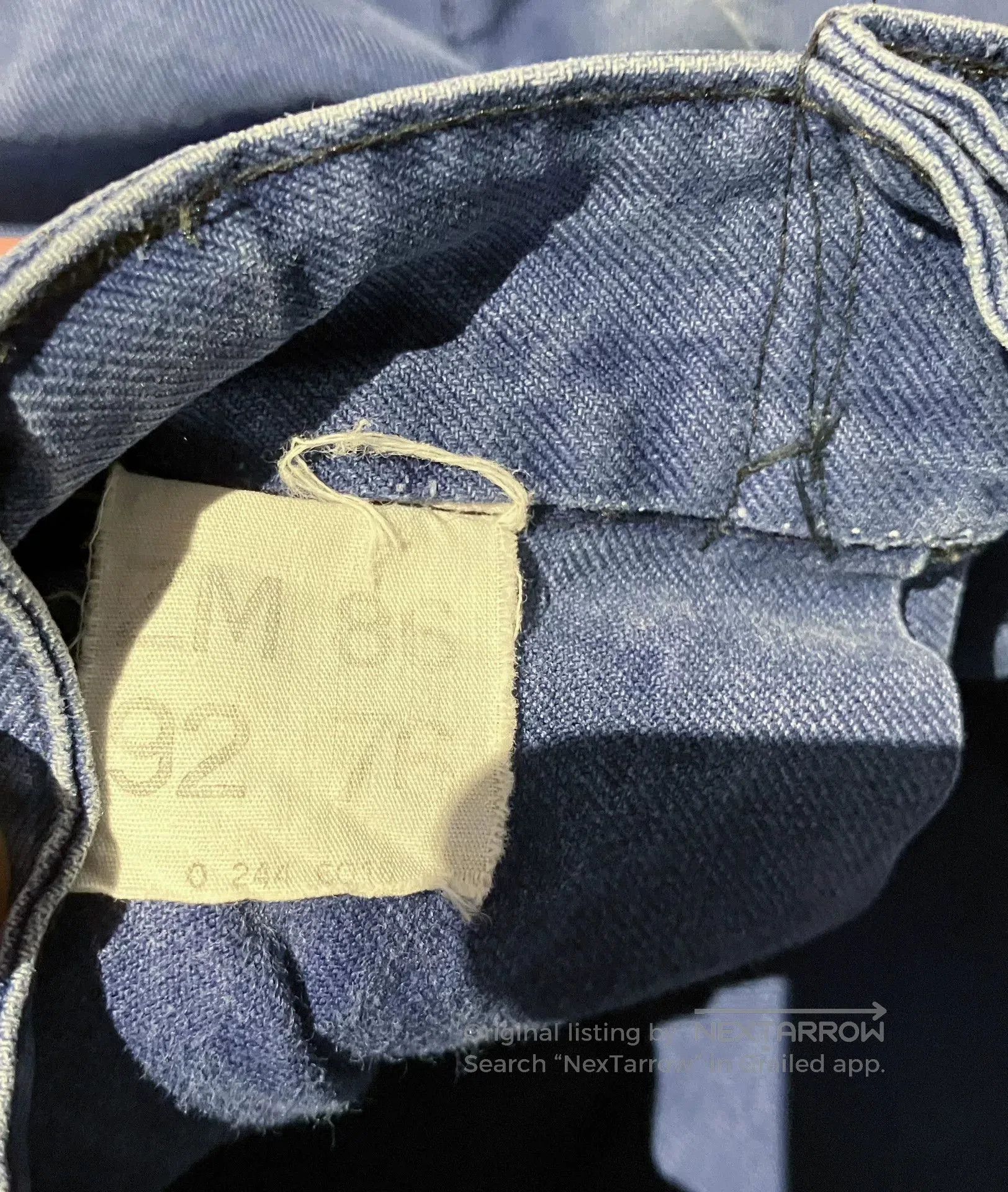 VINNY's Vintage French Blue Work Pants. Size US 30 / EU 46 - 5 Thumbnail