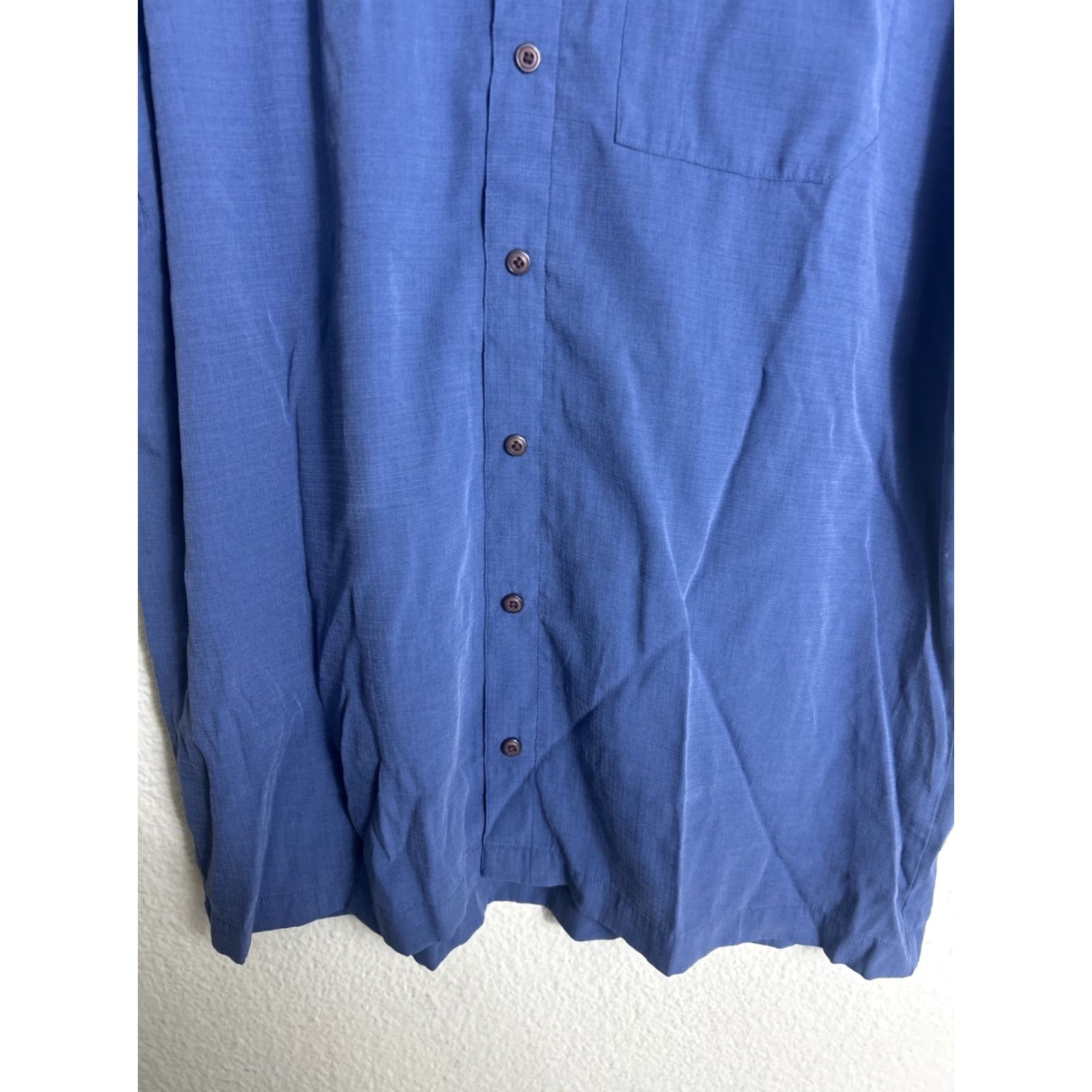 Vintage 511 Tactical Mens M Short Sleeve Button-Up Shirt Blue Modal Snap Button Shirt Size US M / EU 48-50 / 2 - 7 Thumbnail