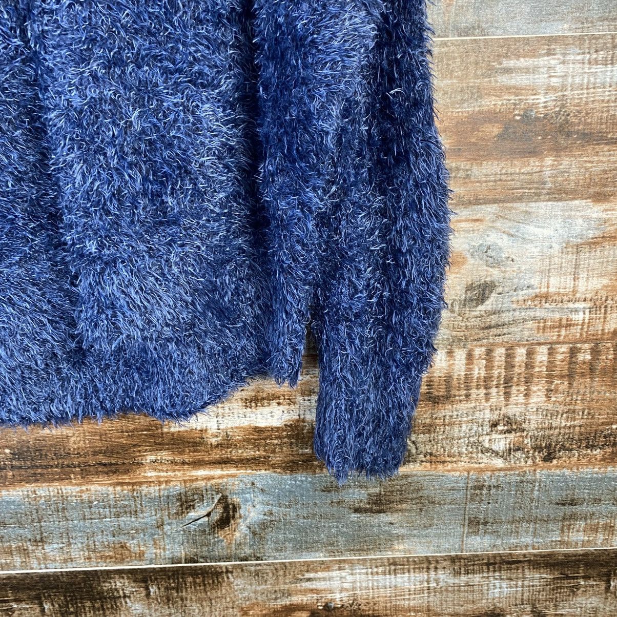 Japanese Brand DL Dirz Blue Fur shaggy Mohair Knitwear #C1057 Size M / US 6-8 / IT 42-44 - 8 Thumbnail