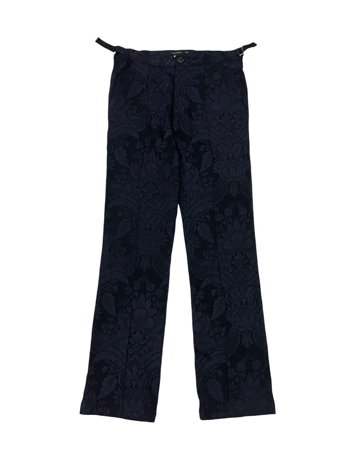Yohji Yamamoto Yohji Yamamoto Noir Floral Jacquard Pants Size 28" / US 6 / IT 42 - 1 Thumbnail