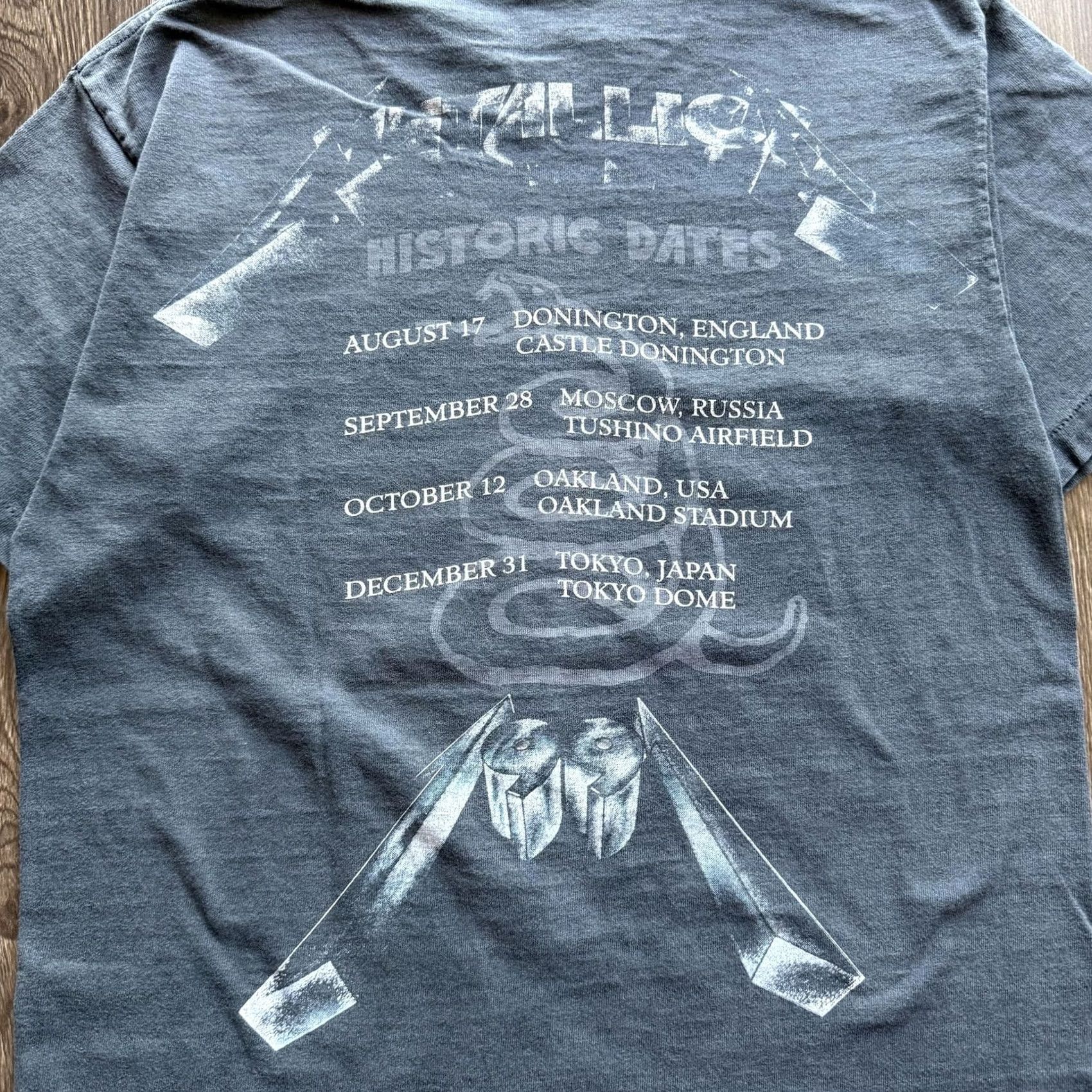 Vintage VINTAGE Metallica Shirt M Gray 1991 Tour Brockum Band Tee Mens Medium Short Sleeve Graphic Print Crew Neck Rock Music 90s Size US M / EU 48-50 / 2 - 7 Thumbnail