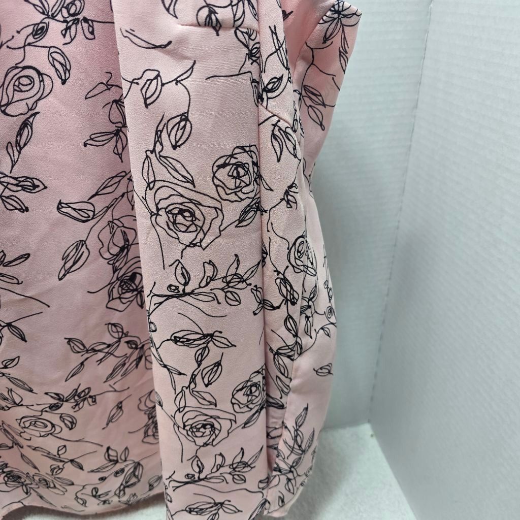 The Unbranded Brand Women's DANA KAY Pink & Black Floral Tank Top Plus Size 32W Size M / US 6-8 / IT 42-44 - 4 Thumbnail