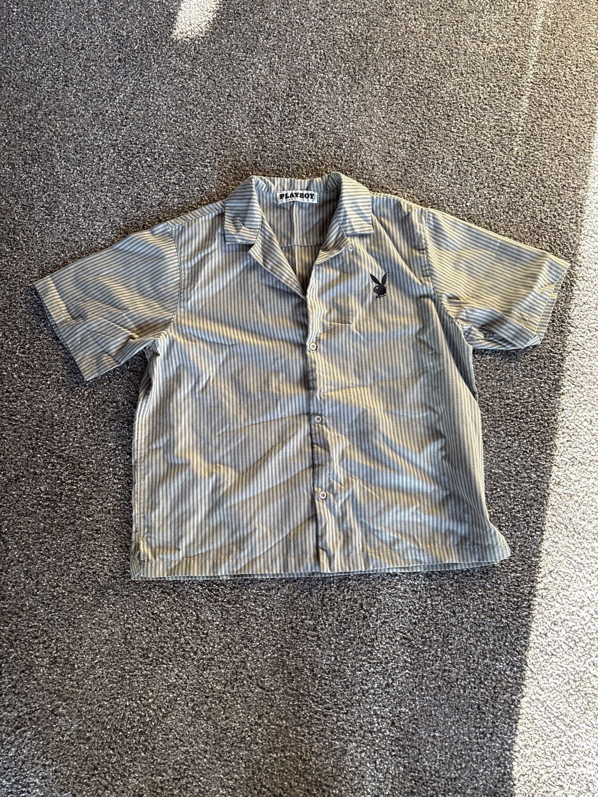 Playboy Playboy striped button up Size US L / EU 52-54 / 3 - 1 Thumbnail