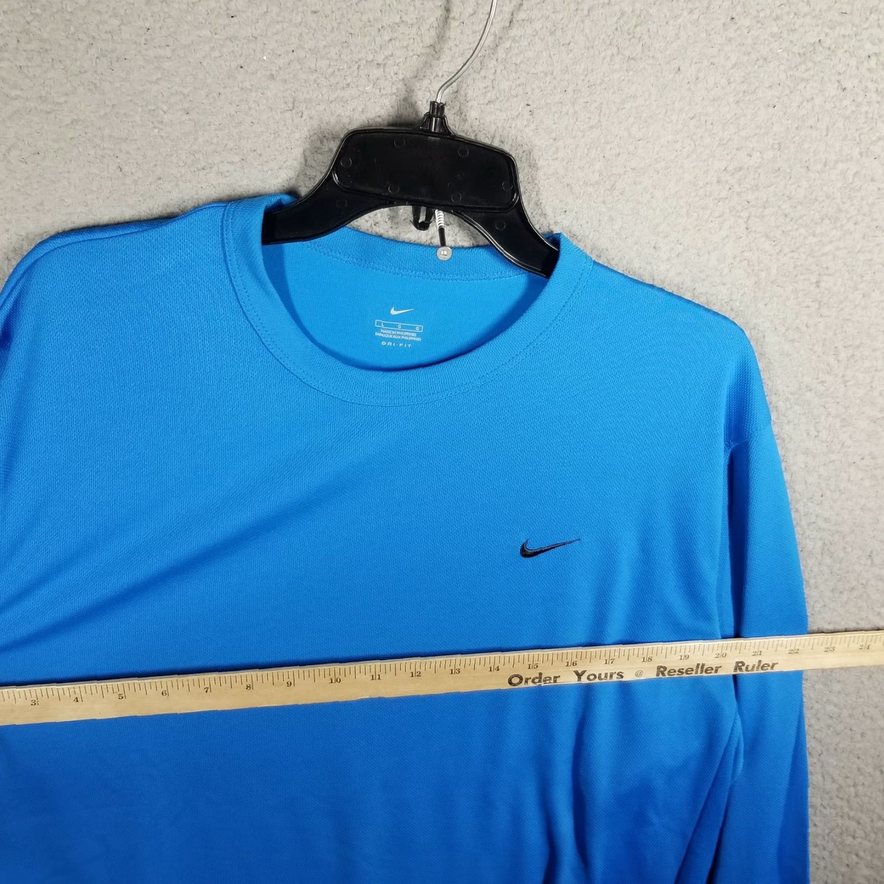 Nike Nike shirt Mens Large Blue Long Sleeve Athletic Running Workout Pullover VTG Size US L / EU 52-54 / 3 - 5 Thumbnail