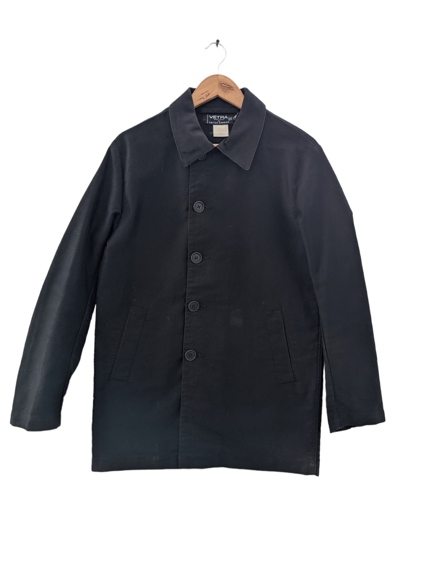 United Arrows × Vetra × Vintage Vetra Marque Deposee For United Arrows Coat Black Size M / US 6-8 / IT 42-44 - 1 Thumbnail