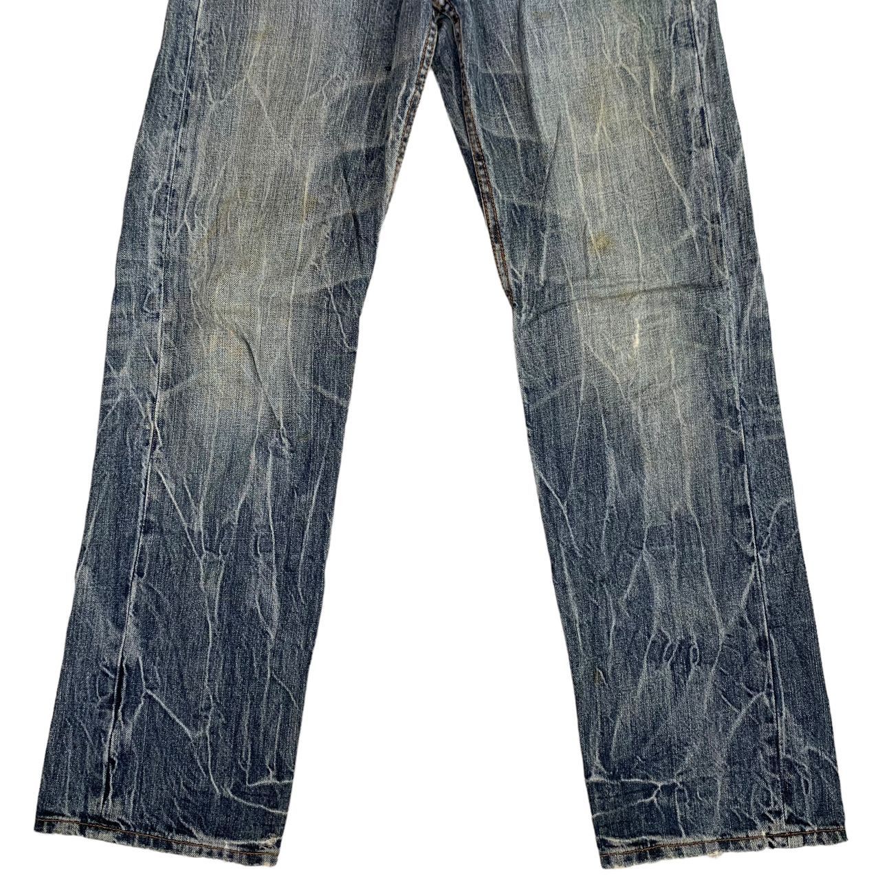 Japanese Brand × PPFM Japanese Brand Zipper Lightning Jeans Distressed Jeans Size US 27 - 3 Thumbnail
