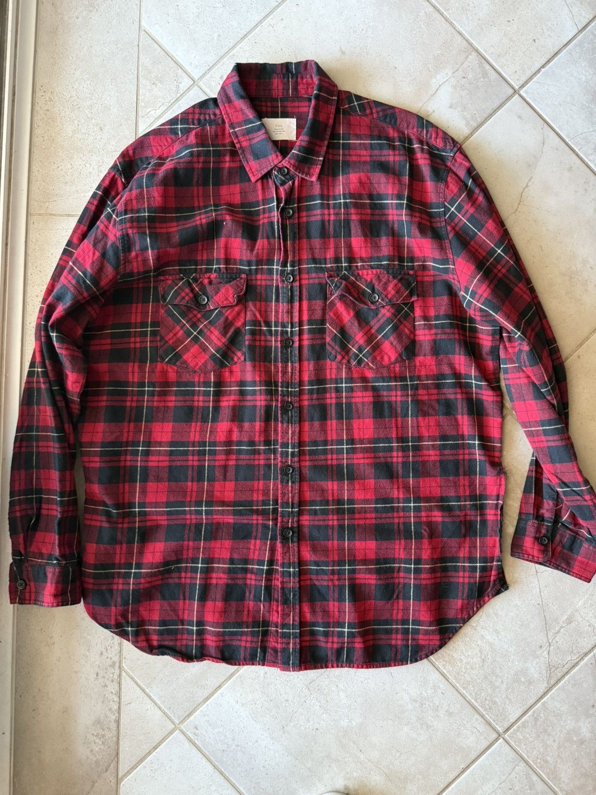 FOG (now Essentials) Collection Two Red Black Flannel XL