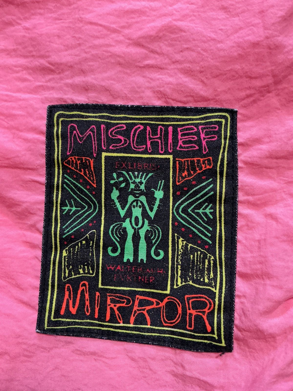Vintage Vintage 80s Mischief Mirror Pink 6.5" Inseam Surf Shorts Size US 38 / EU 54 - 5 Thumbnail