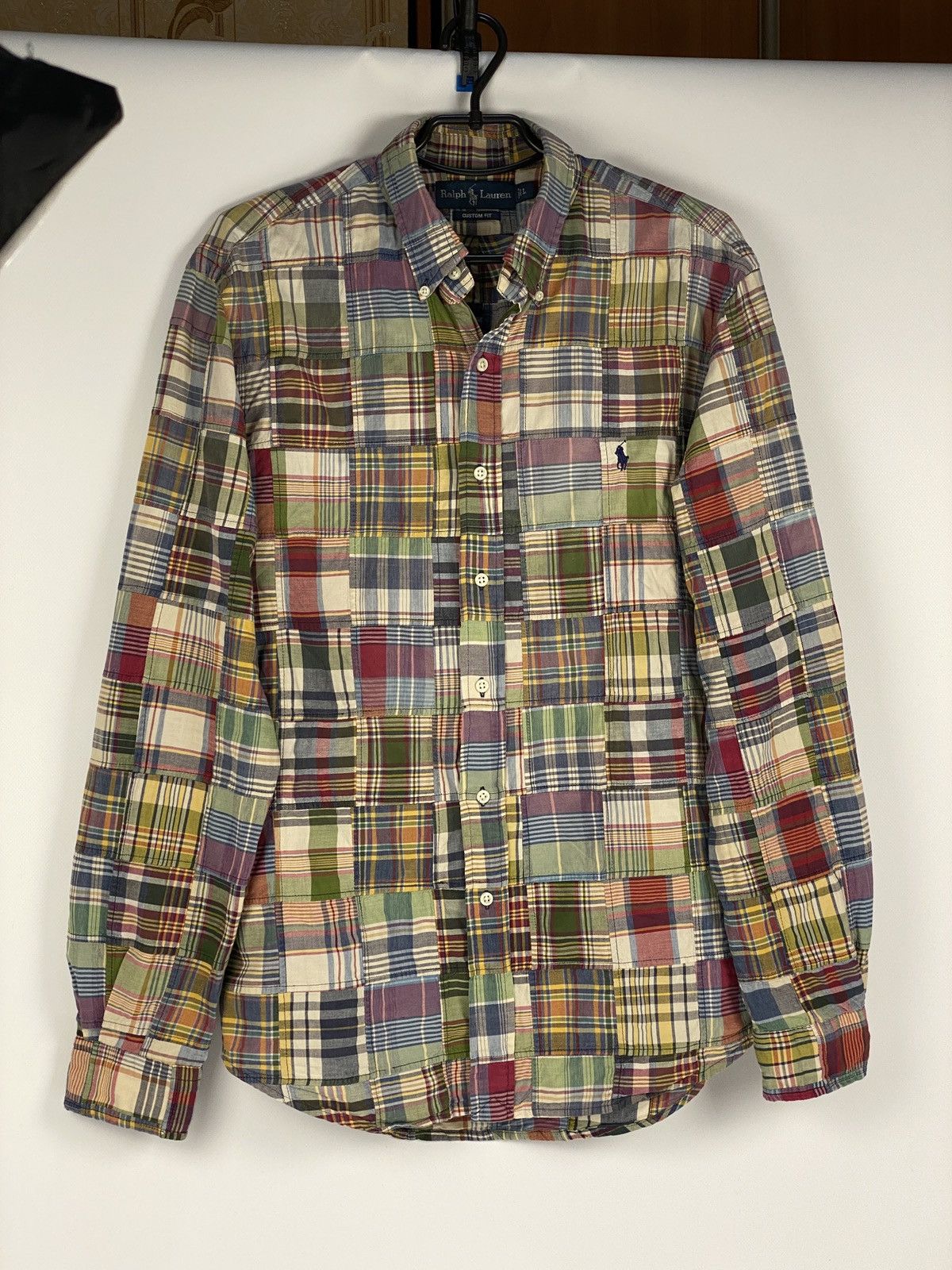 Ralph Lauren RRL Ralph Lauren Patchwork Distressed Nova Check Shirt Size US L / EU 52-54 / 3 - 1 Thumbnail