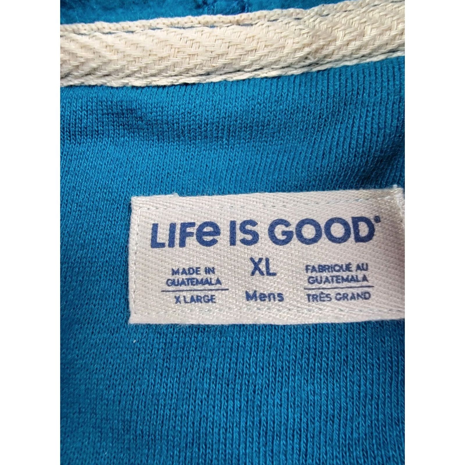 Life is Good Life is Good Hoodie Mens XL Blue Logo Pullover Hooded Pockets Casual Classic Colorful Size US XL / EU 56 / 4 - 5 Thumbnail