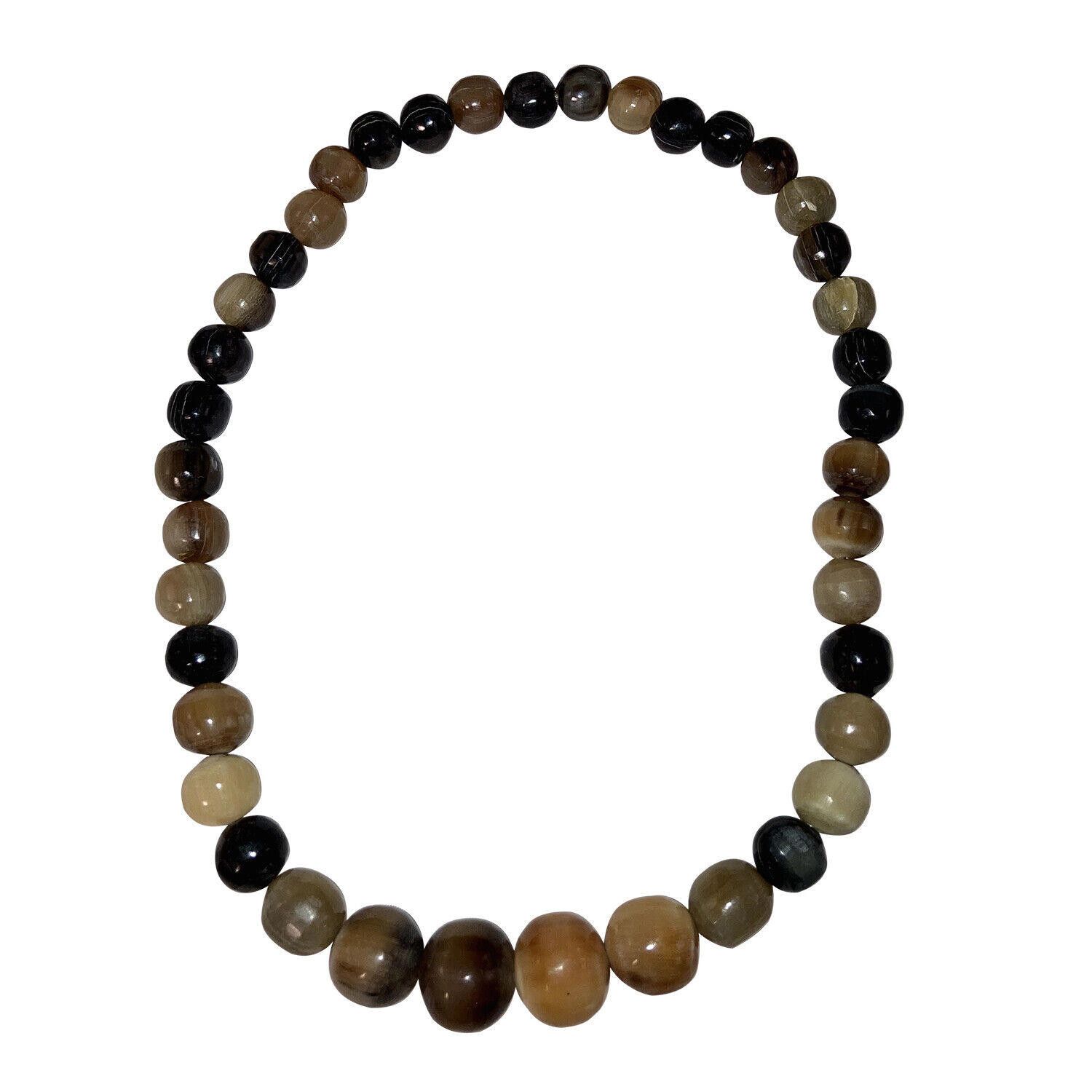 Designer Mexican Artisan Bull Horn Round Bead Necklace Size ONE SIZE - 3 Thumbnail