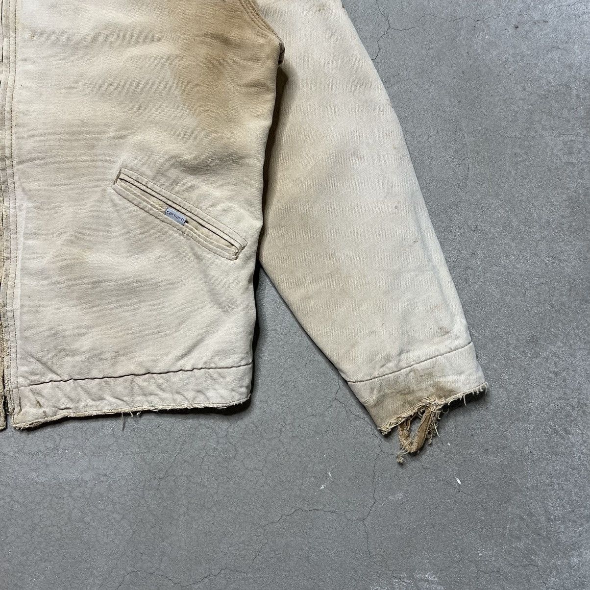 Carhartt Vintage 80s Faded Carhartt Detroit Jacket Blanket Lined Size US XL / EU 56 / 4 - 3 Thumbnail