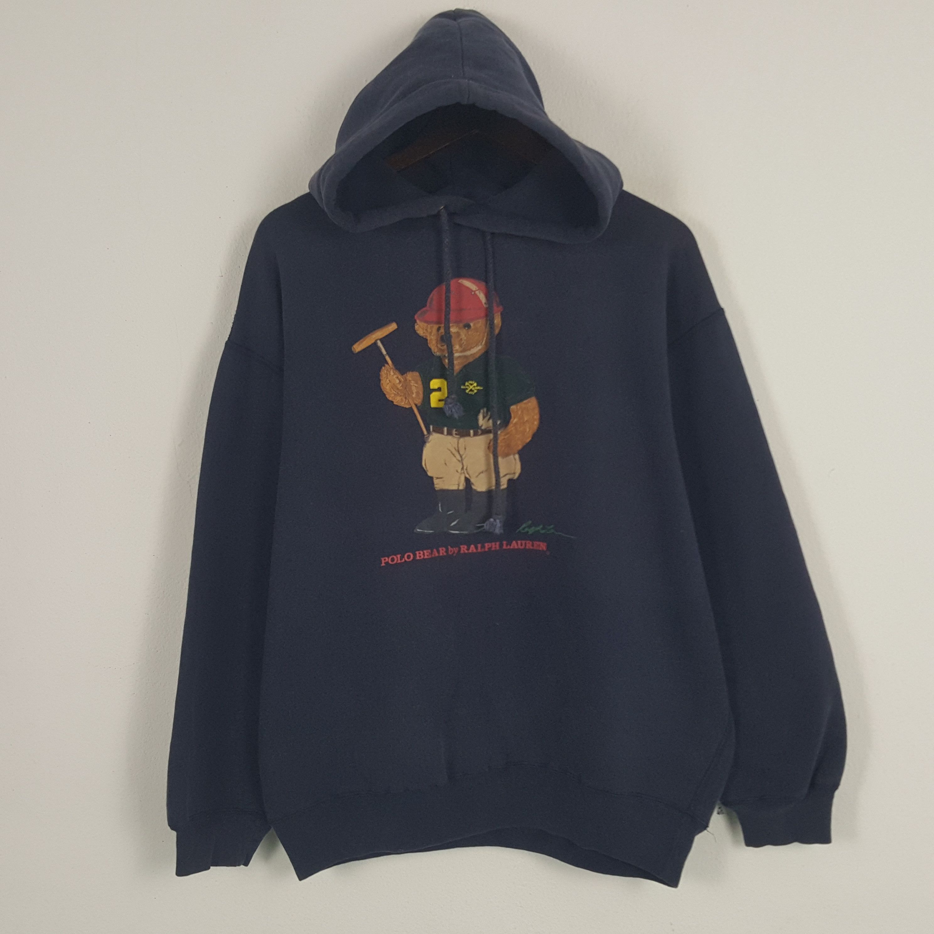 Polo Ralph Lauren × Vintage Vintage Polo Bear By Ralph Lauren Sweatshirt Bear Hoodies Size US M / EU 48-50 / 2 - 1 Thumbnail