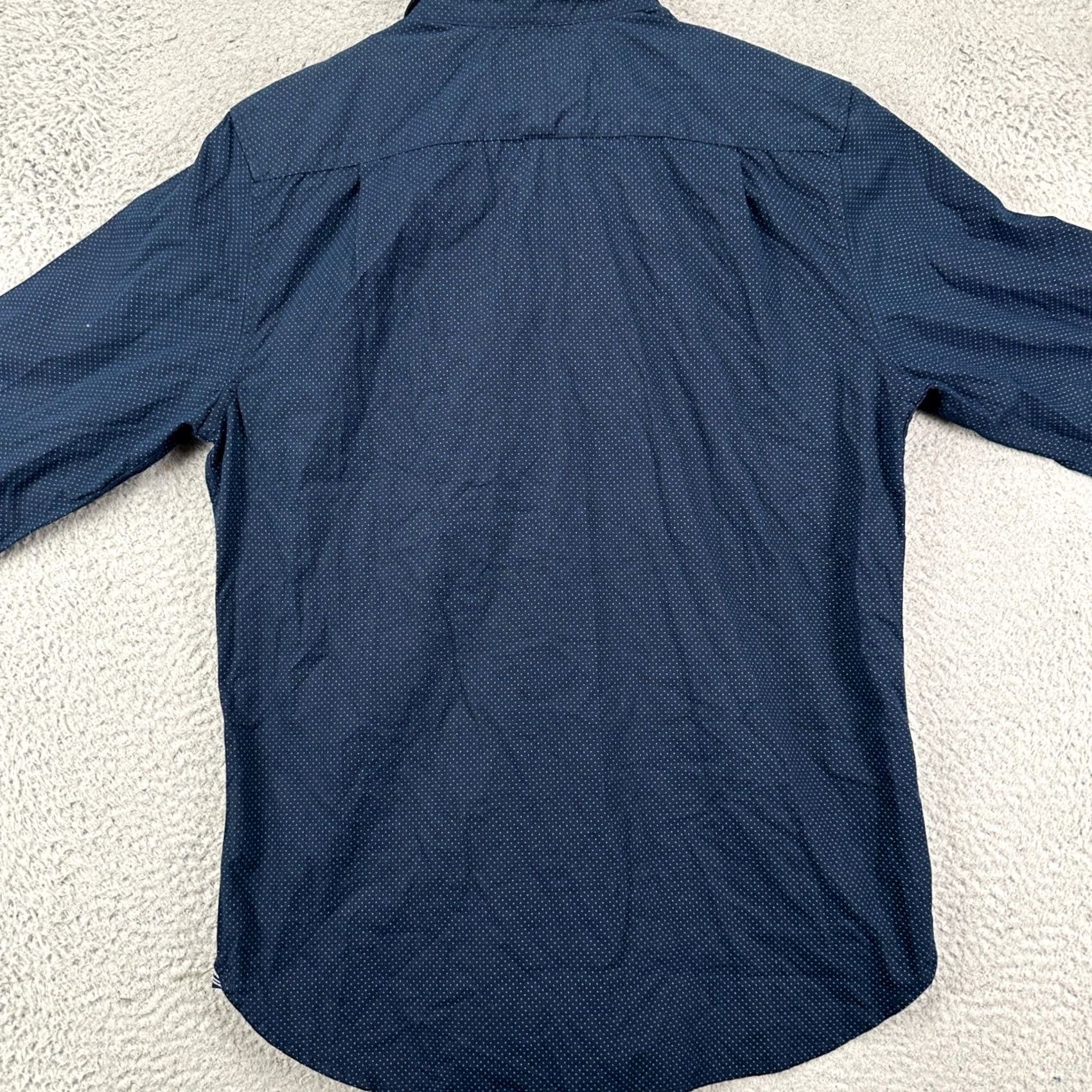 Denime VINTAGE Denim & Flower Mens Button-Up Shirt Small-38 Blue Geometric Long Sleeve Casual NEW Size US S / EU 44-46 / 1 - 3 Thumbnail