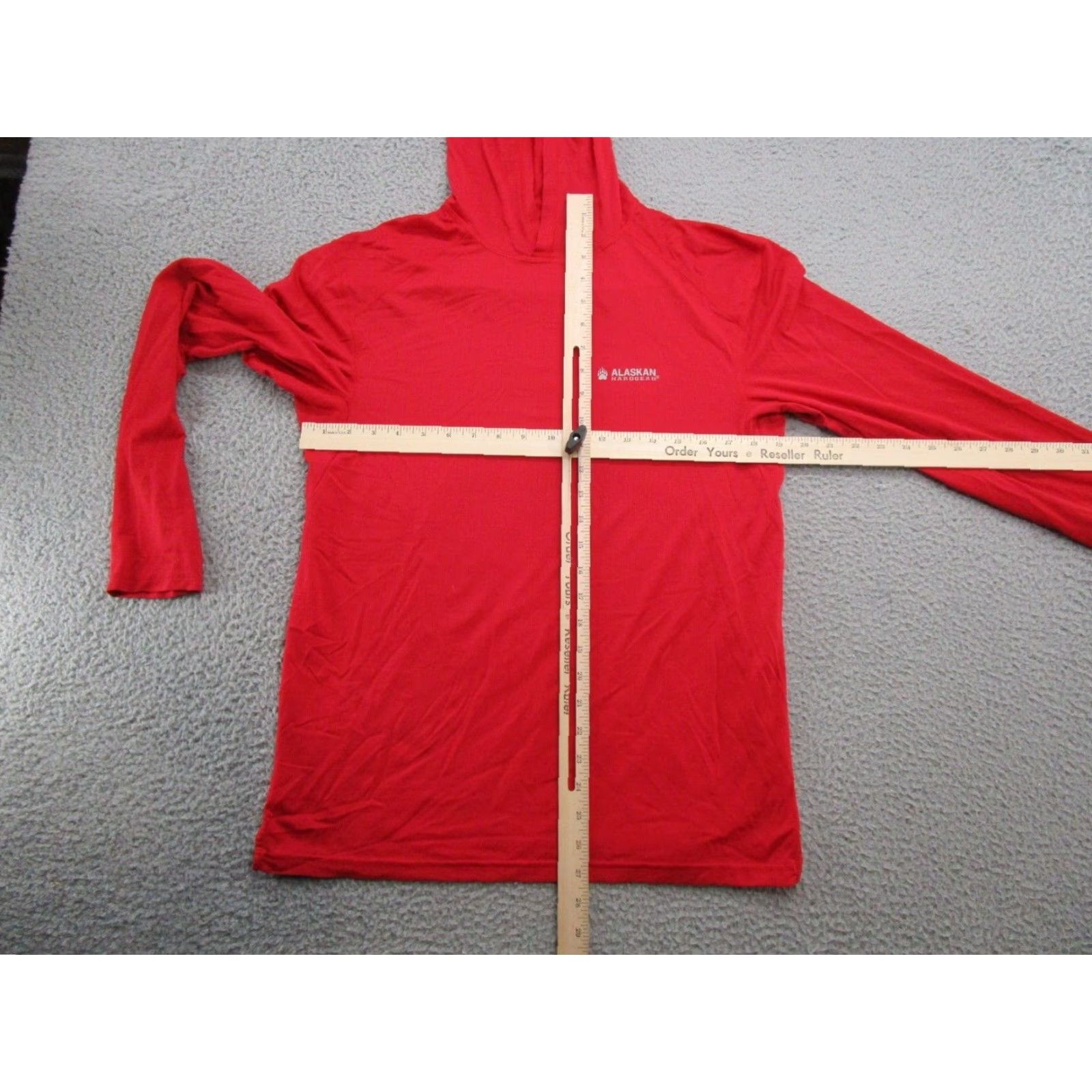 Vintage Duluth Red Lightweight Hoodie Men Small Pullover Sports Shirt Size US S / EU 44-46 / 1 - 5 Thumbnail