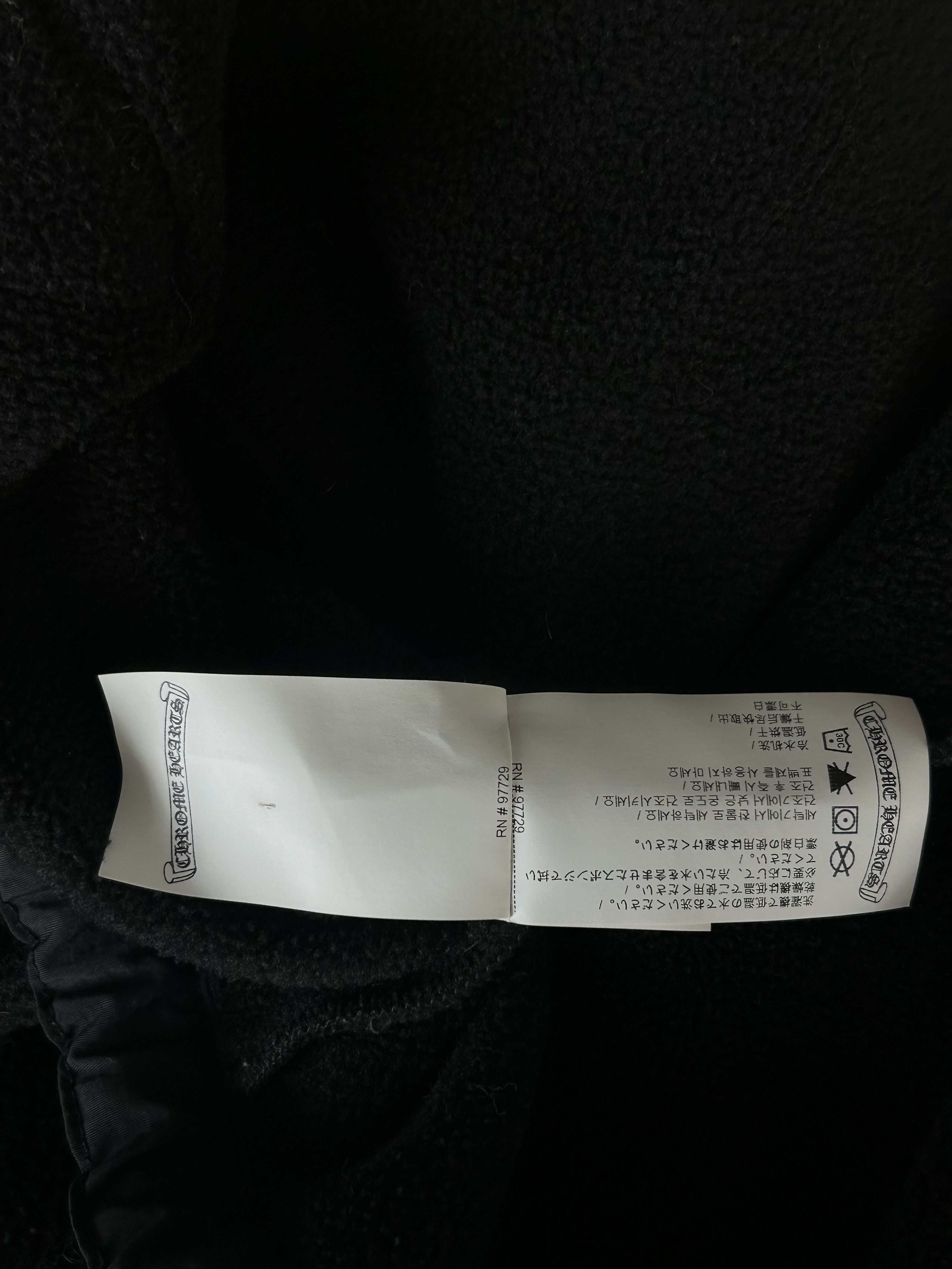 Chrome Hearts Black & White Embroidered Horseshoe Logo Fleece Hoodie Size US L / EU 52-54 / 3 - 5 Thumbnail