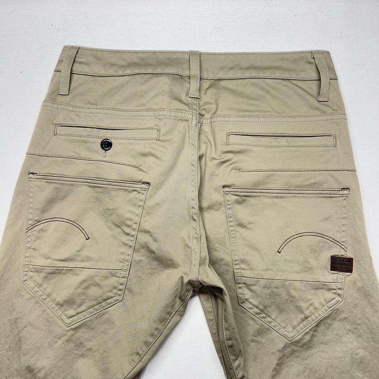 G-Star G Star Pants Khaki Straight Tapered D-Staq 3D Button Pocket Size US 29 - 14 Thumbnail
