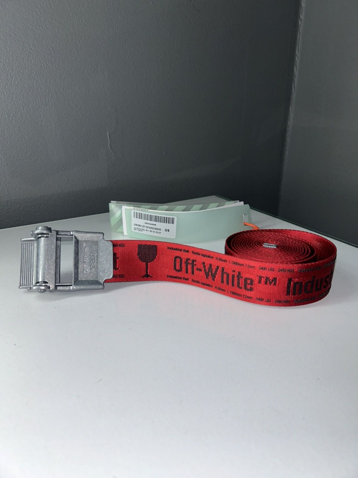 Off White Off White 2.0 Industrial Belt Red Grailed