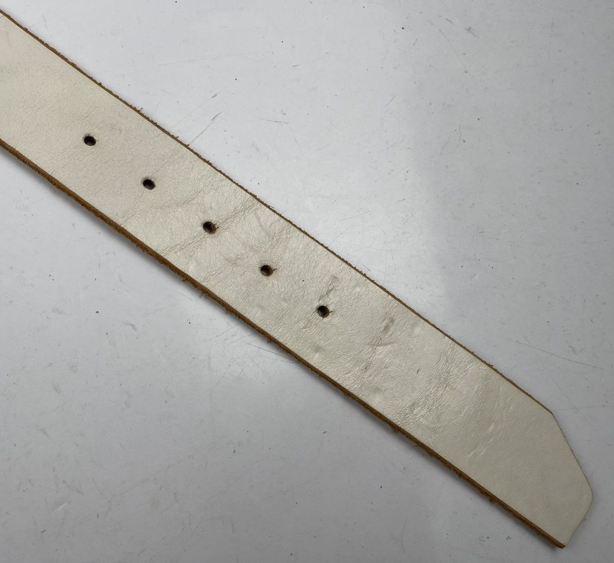 Japanese Brand big buckle leather belt tc34 Size 32 - 3 Thumbnail