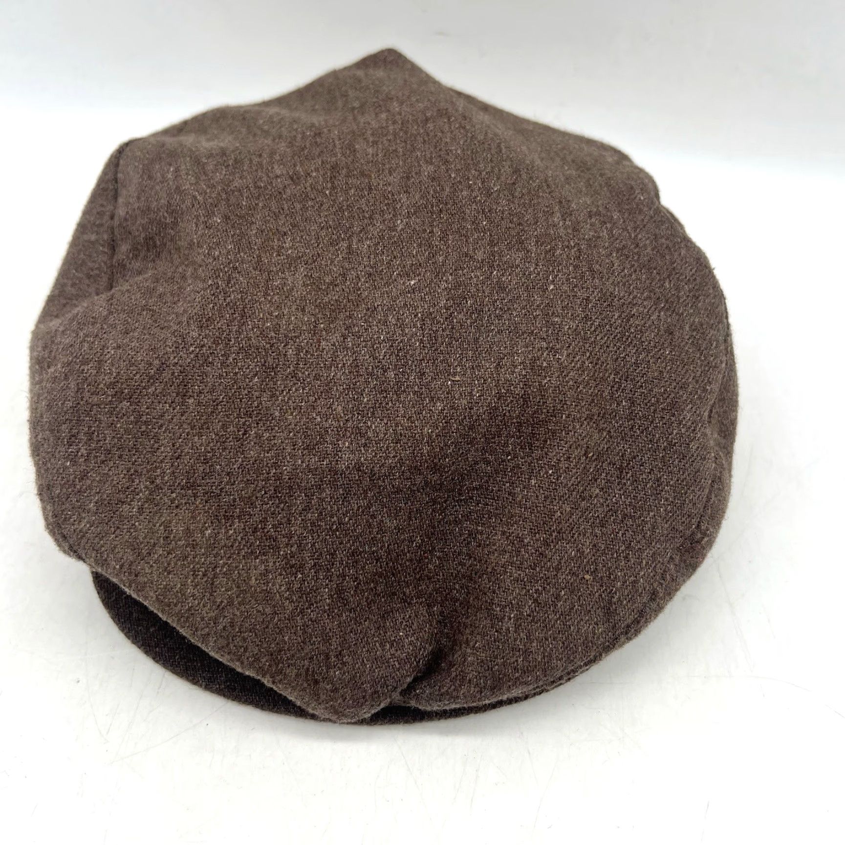 Vintage VINTAGE Artel Wool Brown Newsboy Hat Cap Cabbie Size 6 7/8 M Made USA Mens Newsboy Cap Brown Wool Solid Fall Spring Summer Winter Casual Size ONE SIZE - 3 Thumbnail