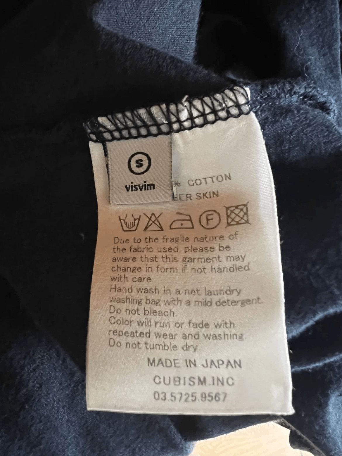 Visvim Vintage Visvim Indigo Dye Patches Tee Size US S / EU 44-46 / 1 - 7 Thumbnail