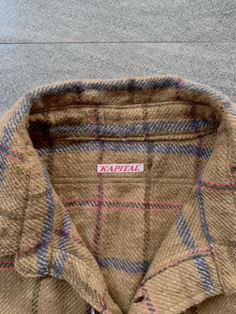 Kapital FREE TAX! Cropped Plaid Wool Ls Shirt Size US S / EU 44-46 / 1 - 6 Thumbnail