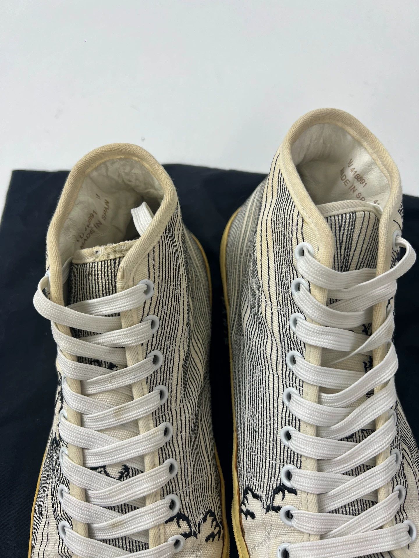 Saint Laurent Paris SLP 16ss Exploding Fist High-Top Sneaker 41 Size US 8 / EU 41 - 4 Thumbnail