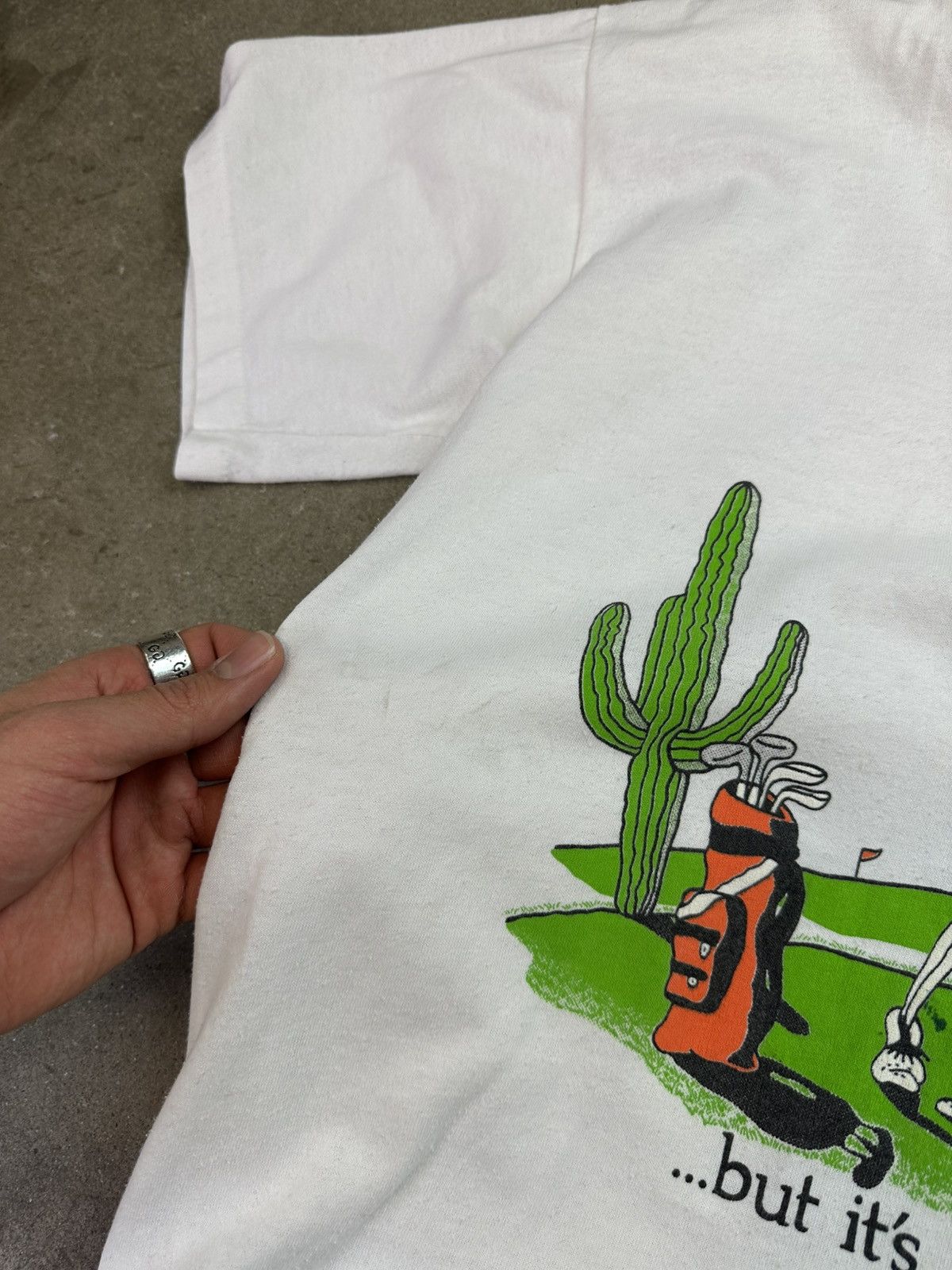 Vintage vintage 90s arizona golf dry heat tourist humor tee medium Size US M / EU 48-50 / 2 - 6 Thumbnail
