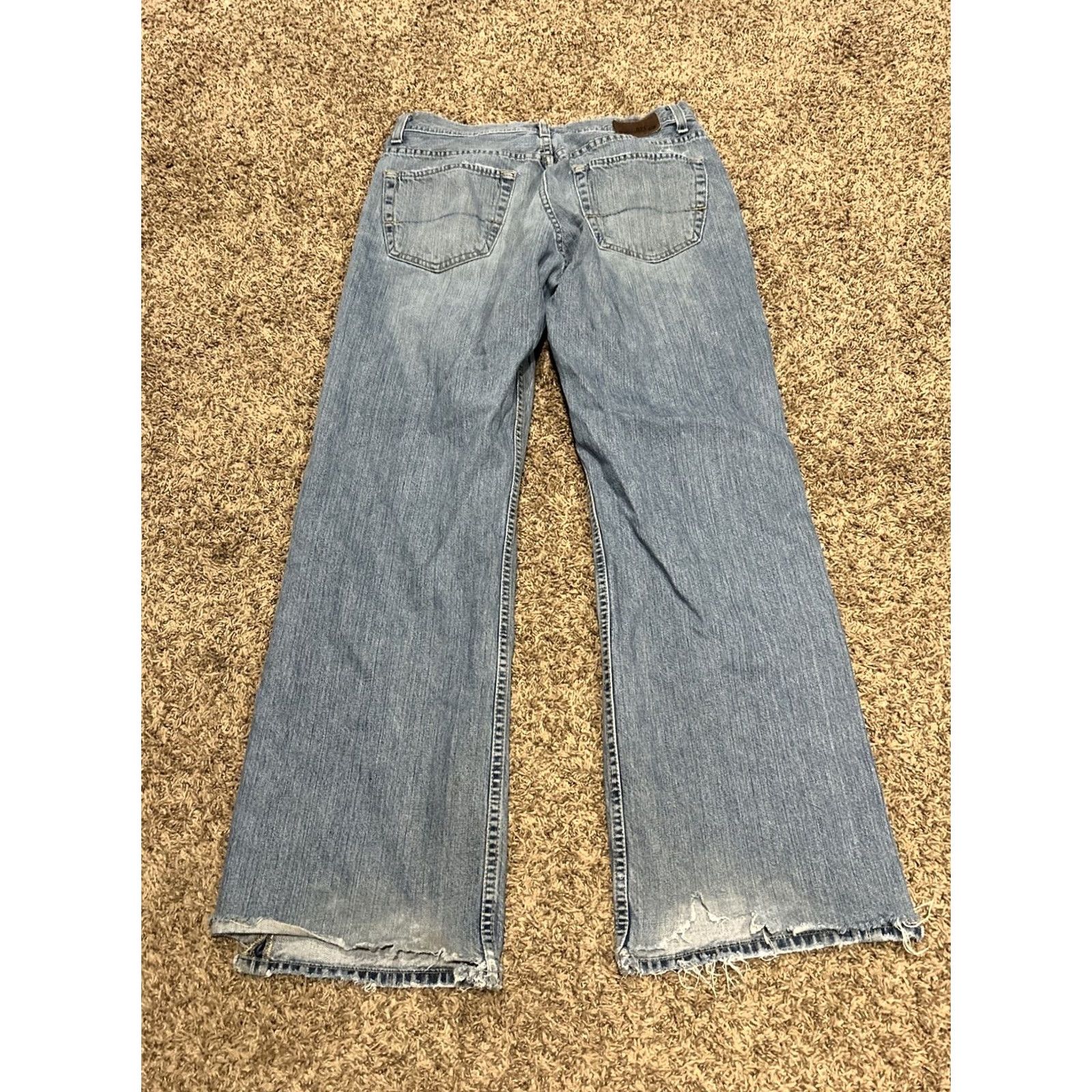 Vintage BKE Marshall Jeans Men Regular Bootcut Denim 32R Cotton Blue mid Cowboy Pockets Inseam 31” Size 32 31in Buckle Bke Mexico Size US 32 / EU 48 - 6 Thumbnail