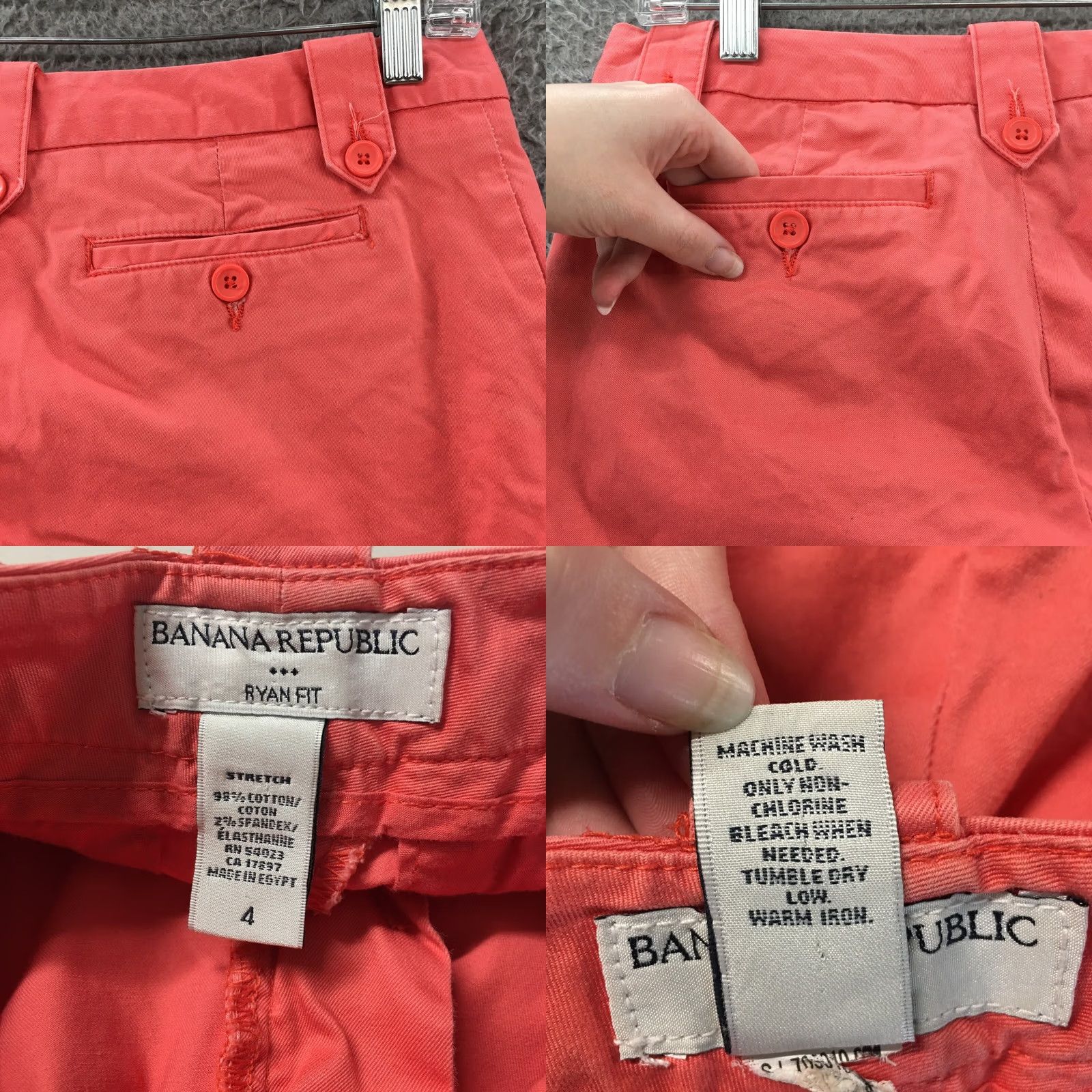 Banana Republic Banana Republic Chino Bermuda Shorts Womens 4 Coral Mid Rise Zip Bermuda Shorts Womens 4 Coral Mid Rise Zip Size 27" / US 4 / IT 40 - 10 Thumbnail