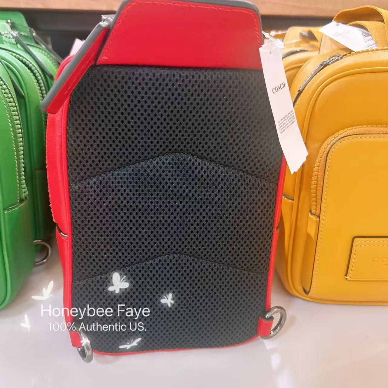 Coach Racer Sling Pack CX071 Bold Red Size ONE SIZE - 4 Thumbnail