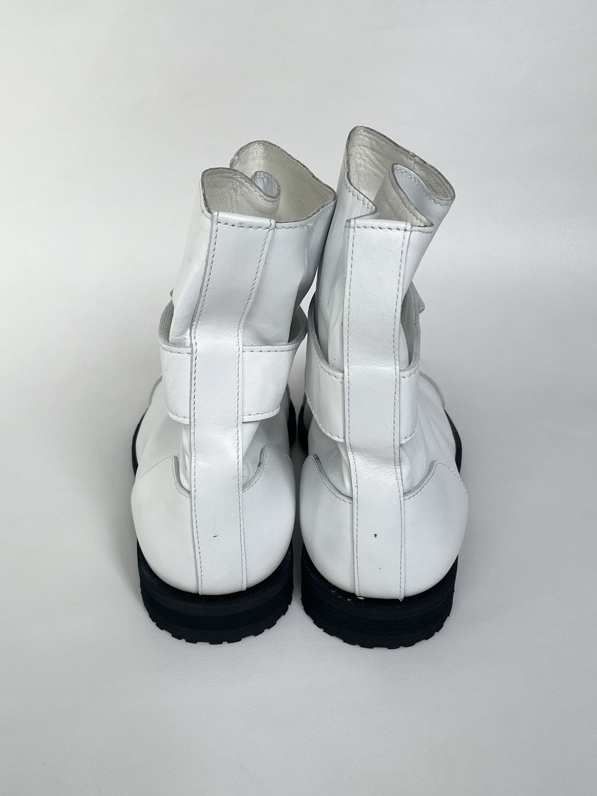Comme des Garcons Square Toe Black Leather Buckle Boots Size US 8 / IT 38 - 13 Thumbnail