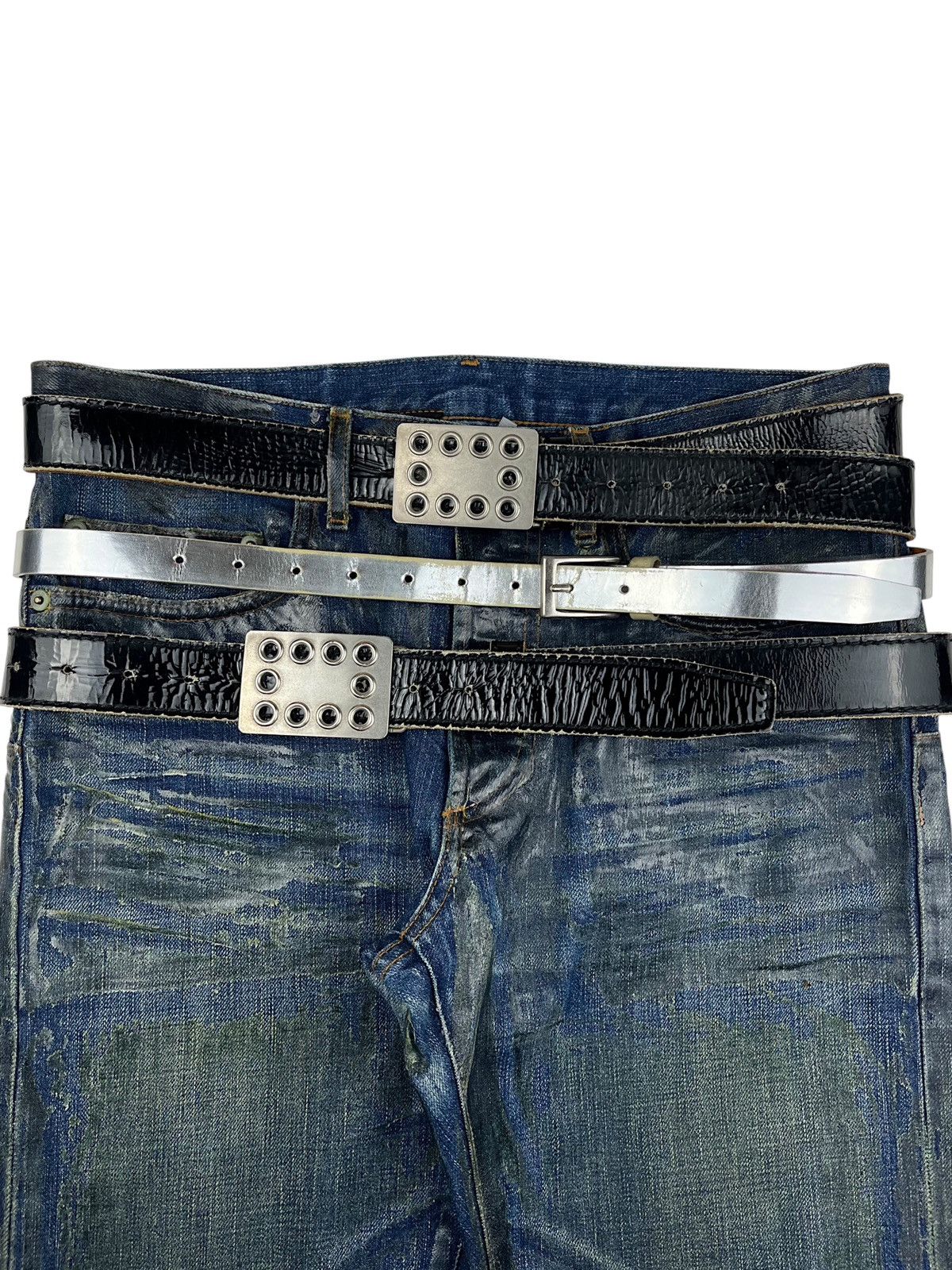 Comme des Garcons Comme des Garcons Homme Plus Silver Plate Buckle Belt Size ONE SIZE - 2 Thumbnail