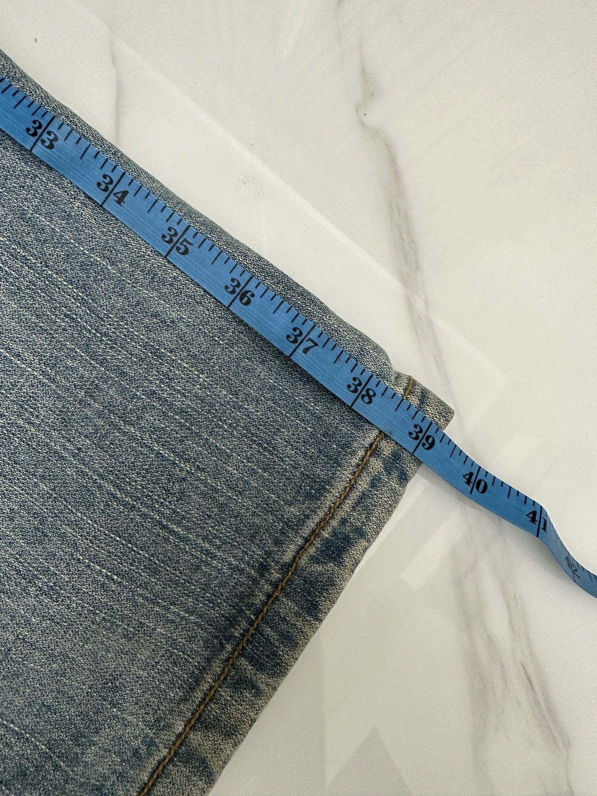 Blue Blue Japan × If Six Was Nine Blue Moon Blue Denim Jeans With Embroidered Pocket Size US 33 - 17 Thumbnail