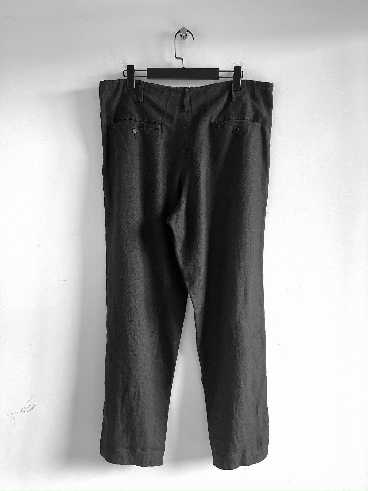 Yohji Yamamoto Yohji Yamamoto Pour Homme LIN LIENE Class Draw String Pants Size US 30 / EU 46 - 2 Thumbnail