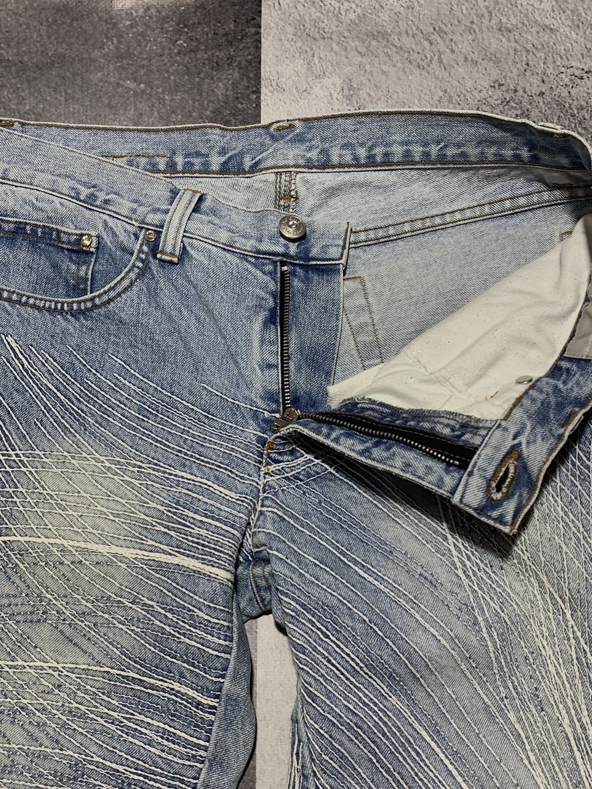 Iceberg Vintage Y2K Iceberg denim flared trousers streetwear size31 Size 31" - 9 Thumbnail