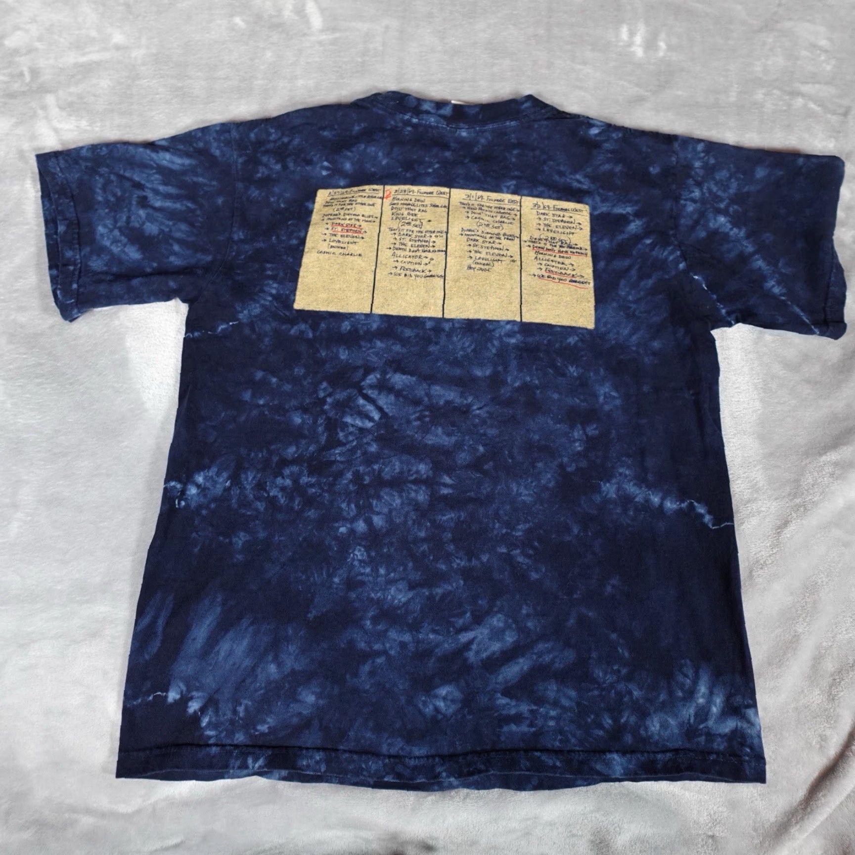 Vintage Vintage Grateful Dead T-Shirt Men S Blue Tie Dye Cropped Fit 2000s Music Band Shirt Size US S / EU 44-46 / 1 - 6 Thumbnail