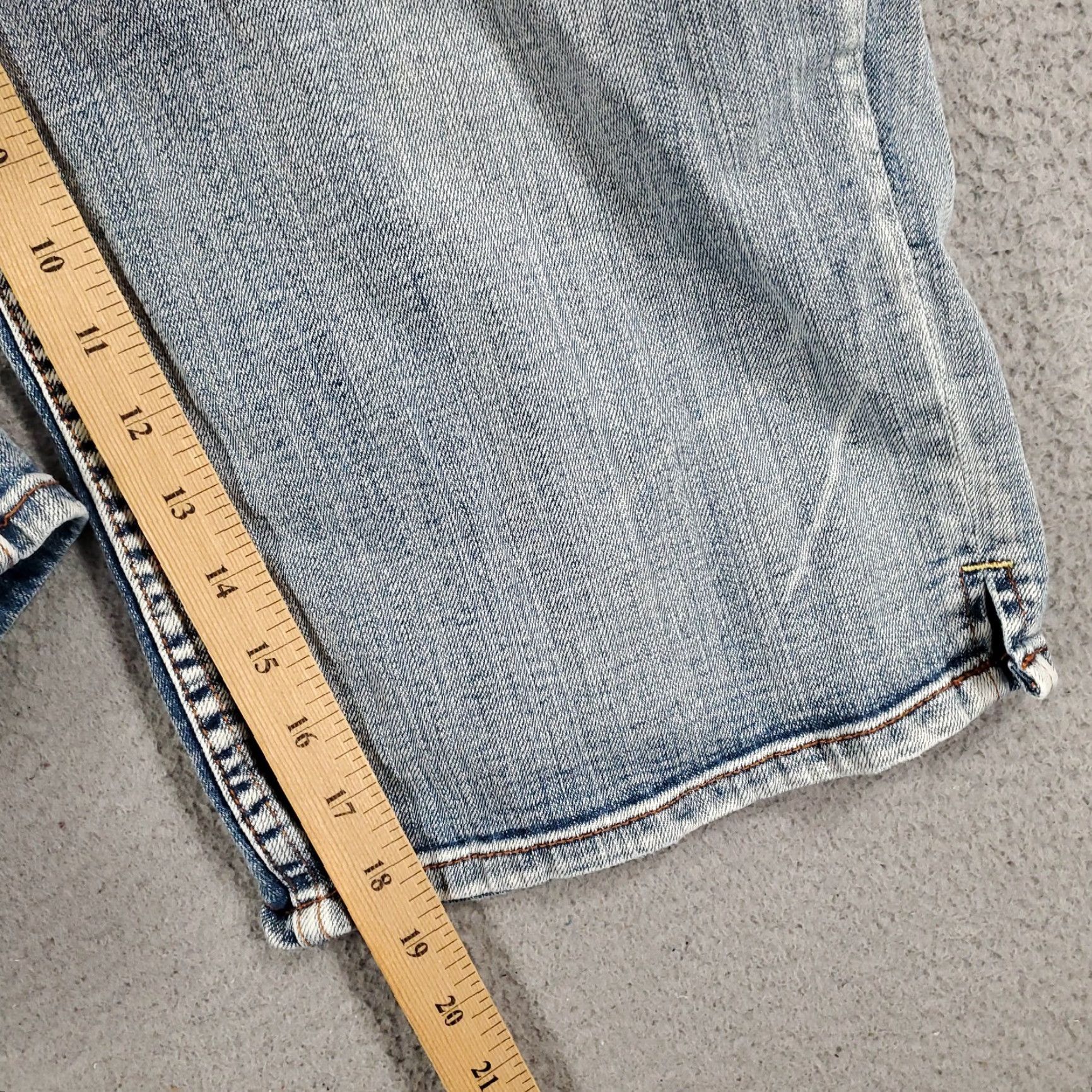 Denime Womens Cropped Jeans Size 20 Light Wash Denim 19 Inch Inseam Stretch 42x19 Jeans Zana Di Plus Pink? Size 42" / US 20 - 4 Thumbnail