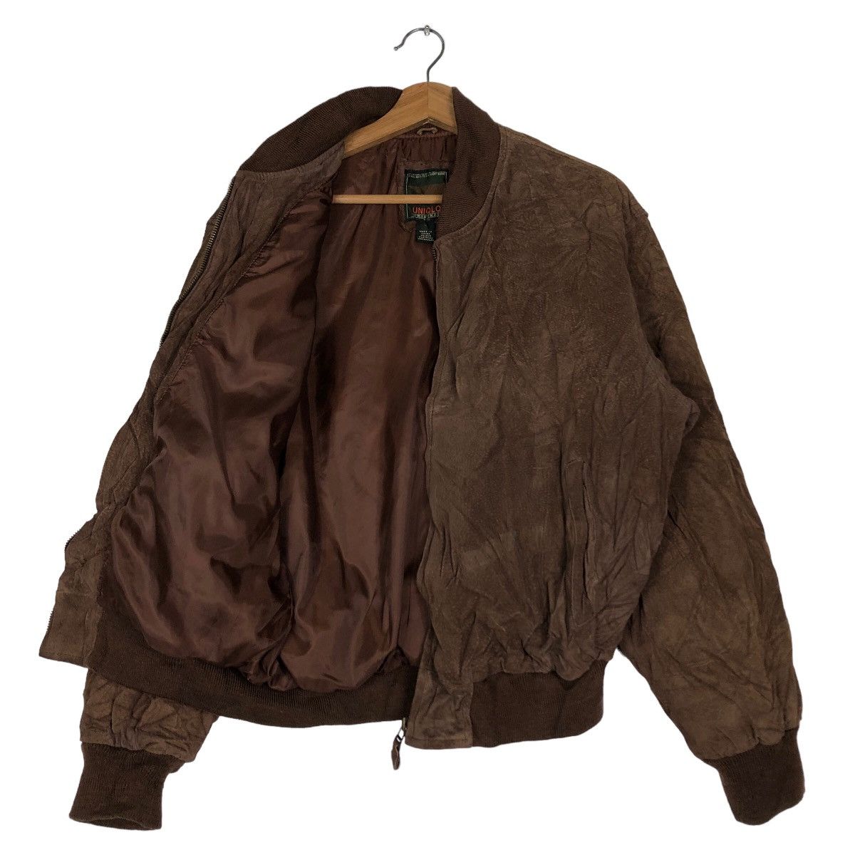 Japanese Brand 🔥Vtg Bomber Leather Jacket Uniqlo Japan Issey Miyake Size US L / EU 52-54 / 3 - 9 Thumbnail