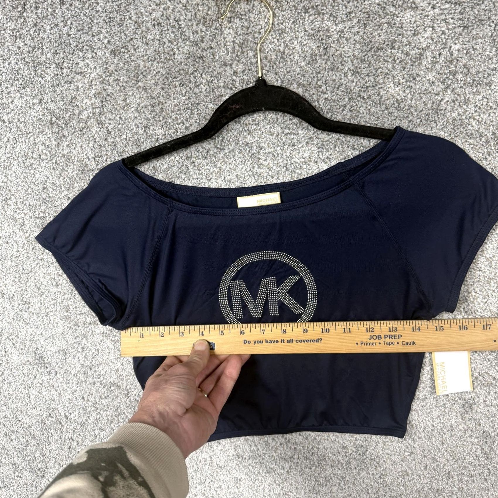 Vintage VINTAGE Michael Kors Rash Guard Cover Up S Studded Coastal Girl Festival Chic Surfwear Size ONE SIZE - 5 Thumbnail