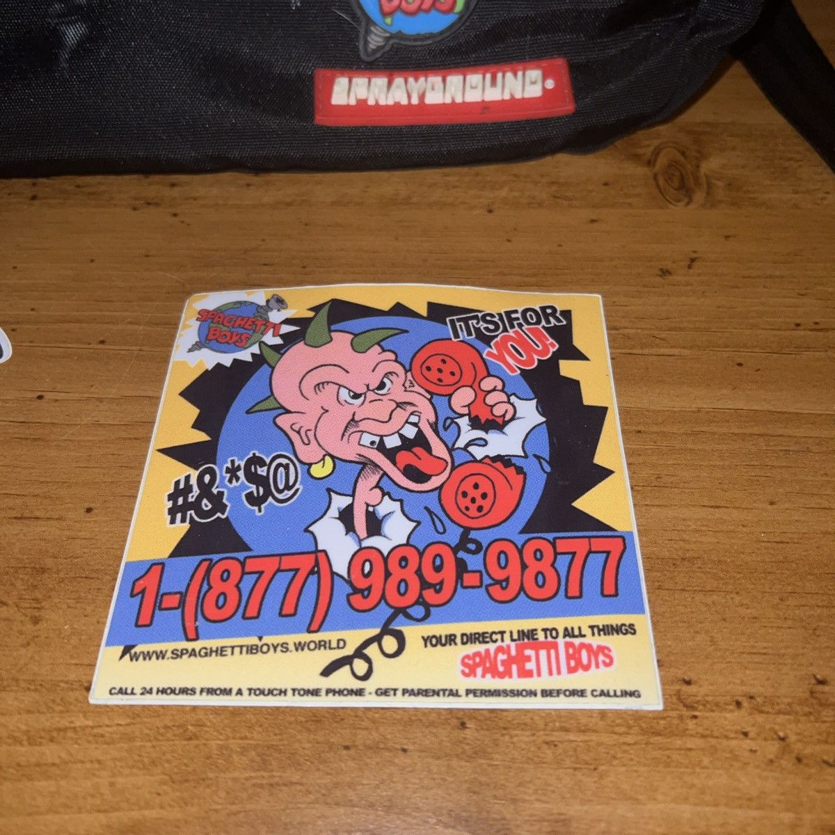 Spaghetti Boys × Sprayground Spaghetti boys spray ground screw the world bag Size ONE SIZE - 2 Thumbnail
