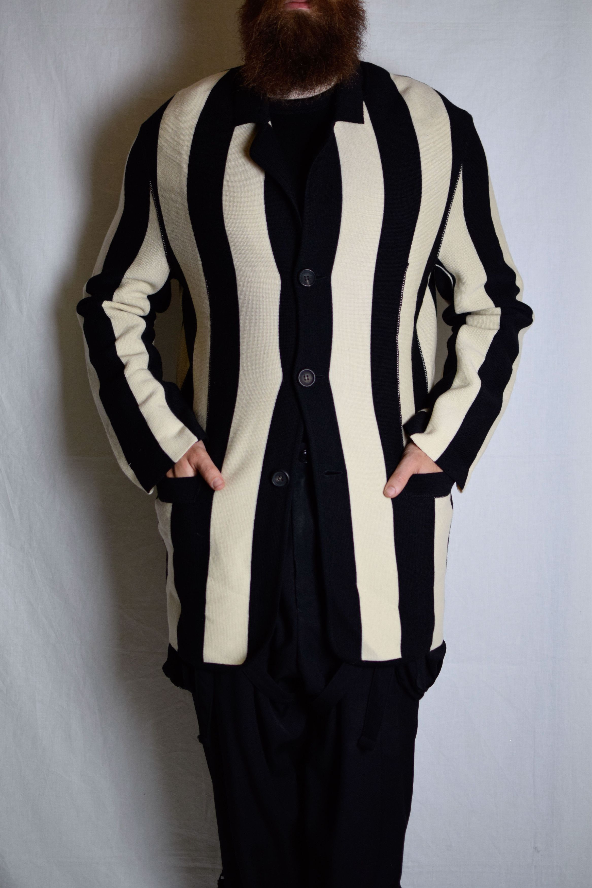 Yohji Yamamoto YYPH Archive Striped Blazer Size 50R - 4 Thumbnail