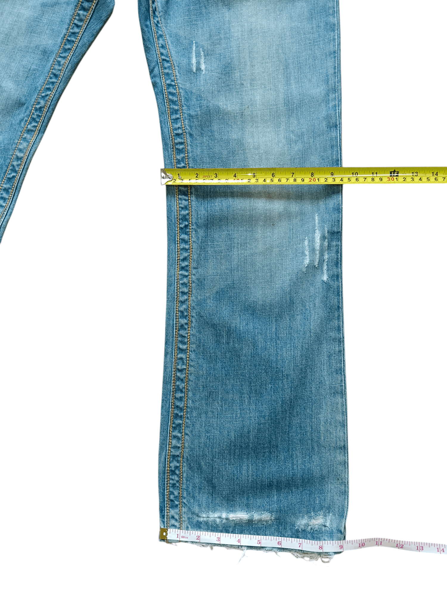 Esprit Vintage Esprit Distressed Handcrafted Punk Denim Size US 32 / EU 48 - 14 Thumbnail